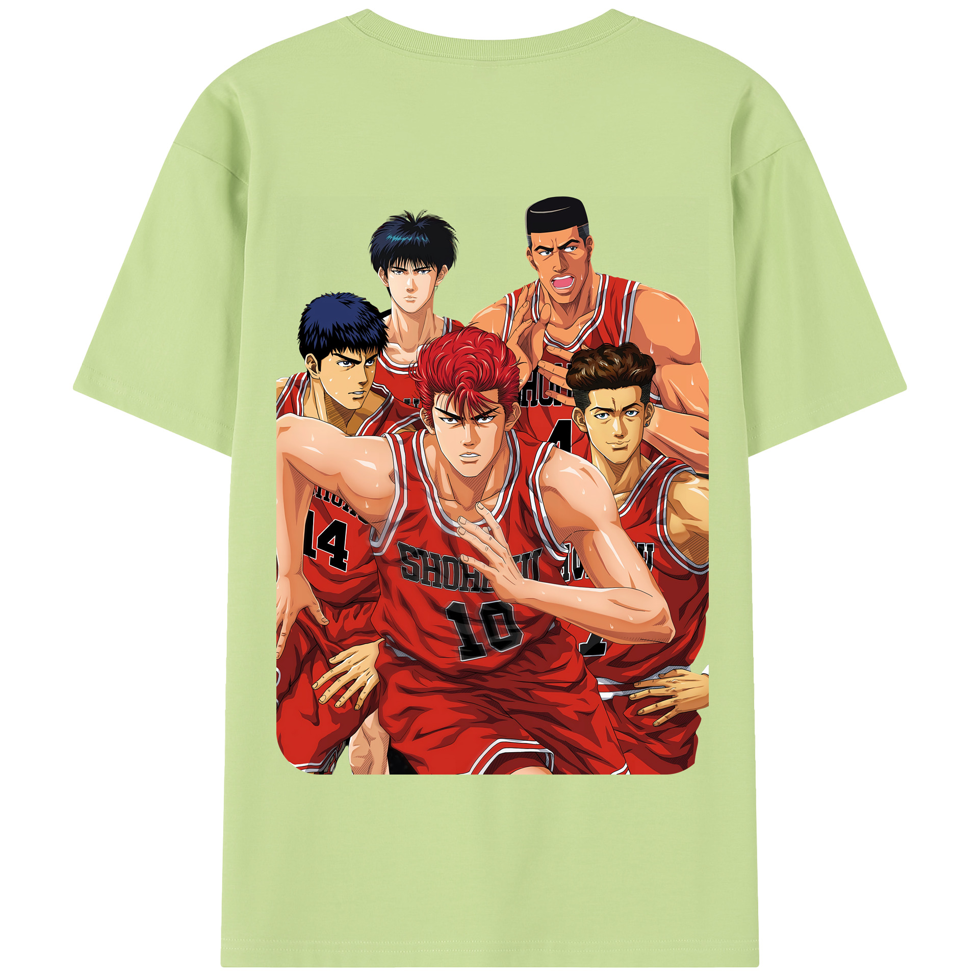 SLAM DUNK／スラムダンク 綿100％半袖Tシャツ（背面プリント）